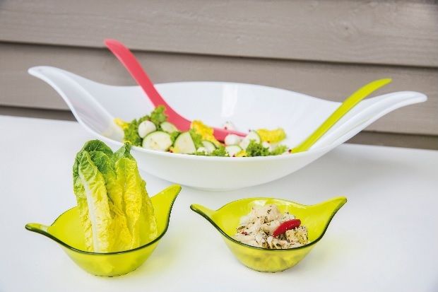 (Herbstliche) Dekoidee mit der Salatschüssel Leaf L+ von Koziol